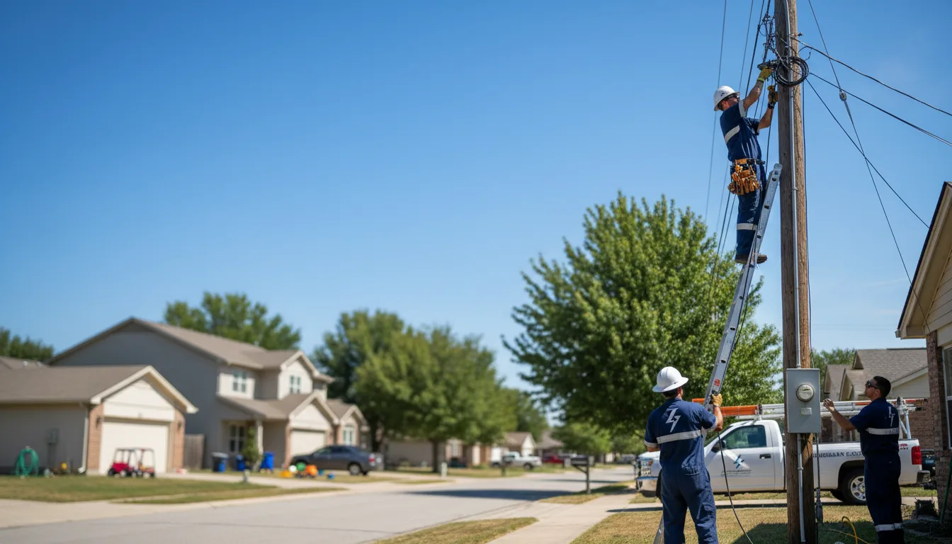 Residential electrician providing installation services in Stuttgart, AR